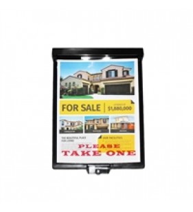 SOLAR LIT BROCHURE BOX BLACK