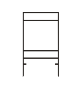 DSF 24X18 TOP & BTTM RID VERT BLACK DSF 24X18 TOP & BTTM RID VERT BLACK