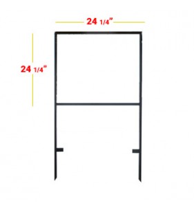 DOUBLE STAKE FRAME 24 X 24 BLACK DOUBLE STAKE FRAME 24 X 24 BLACK
