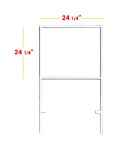DOUBLE STAKE FRAME 24 X 24 WHITE