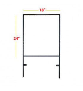 DOUBLE STAKE FRAME 24X18 VERTICAL BLK DOUBLE STAKE FRAME 24X18 VERTICAL BLK